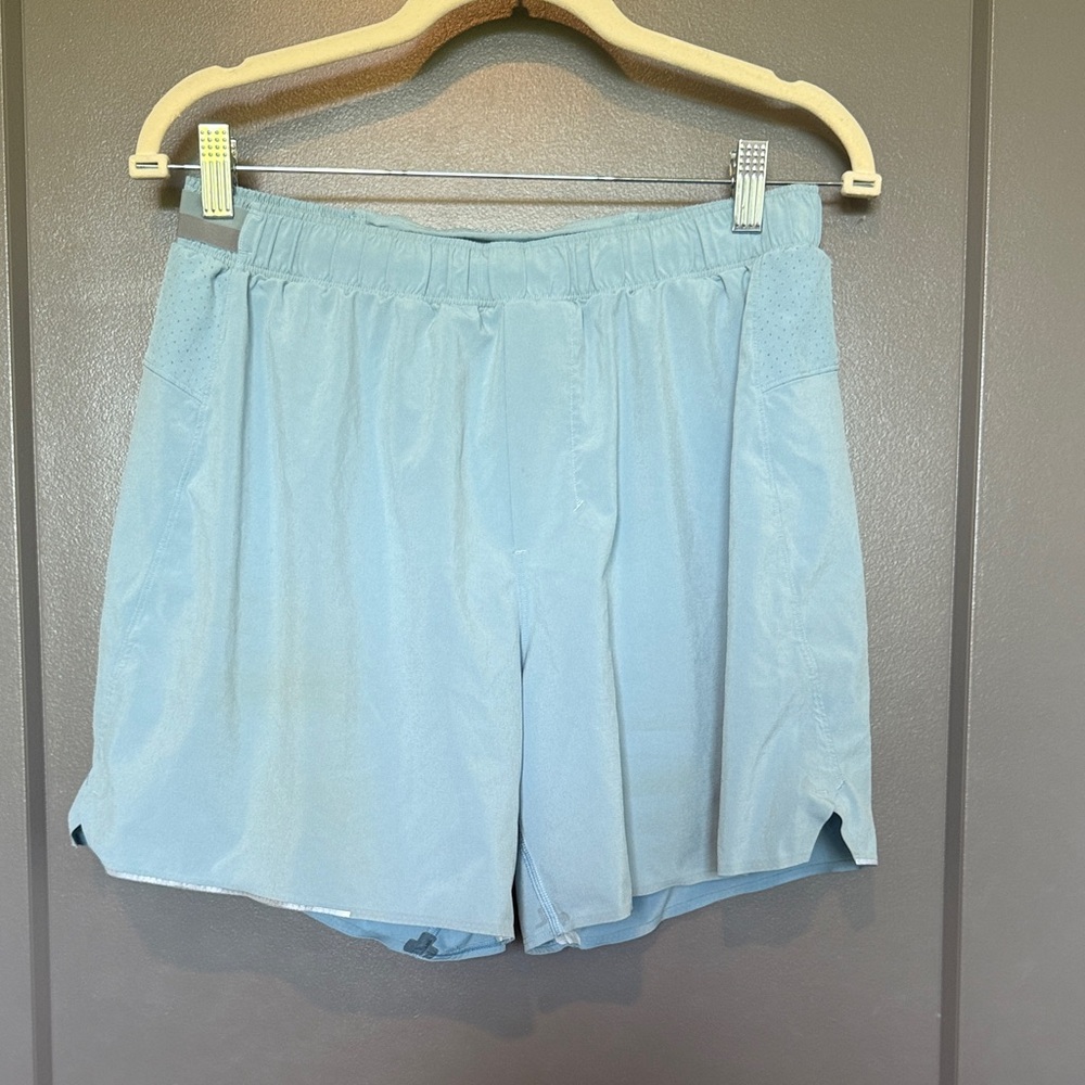 Mens Lululemon Surge Light Blue Shorts Large